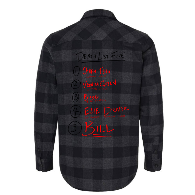 Kill Bill List  T Funny Flannel Shirt | Artistshot