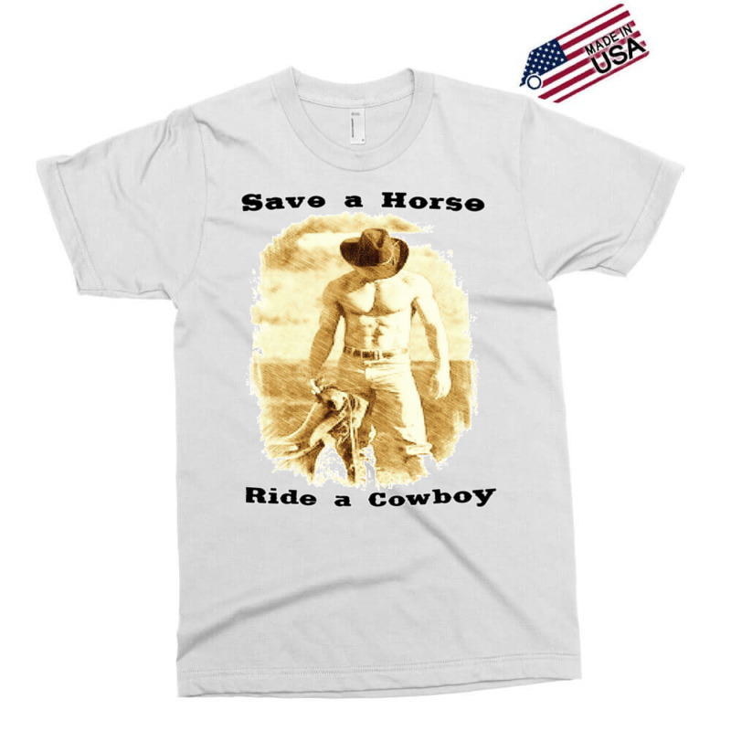 Save A Horse Ride A Cowboy Cowboy Tshirts Cowboy Gifts   Humor Hippie Exclusive T-shirt | Artistshot