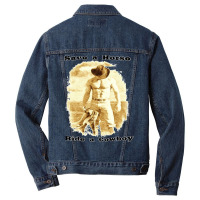 Save A Horse Ride A Cowboy Cowboy Tshirts Cowboy Gifts   Humor Hippie Men Denim Jacket | Artistshot