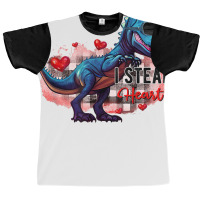 I Steal Heart Funny Dinosaur Valentines Day T Shirt Graphic T-shirt | Artistshot