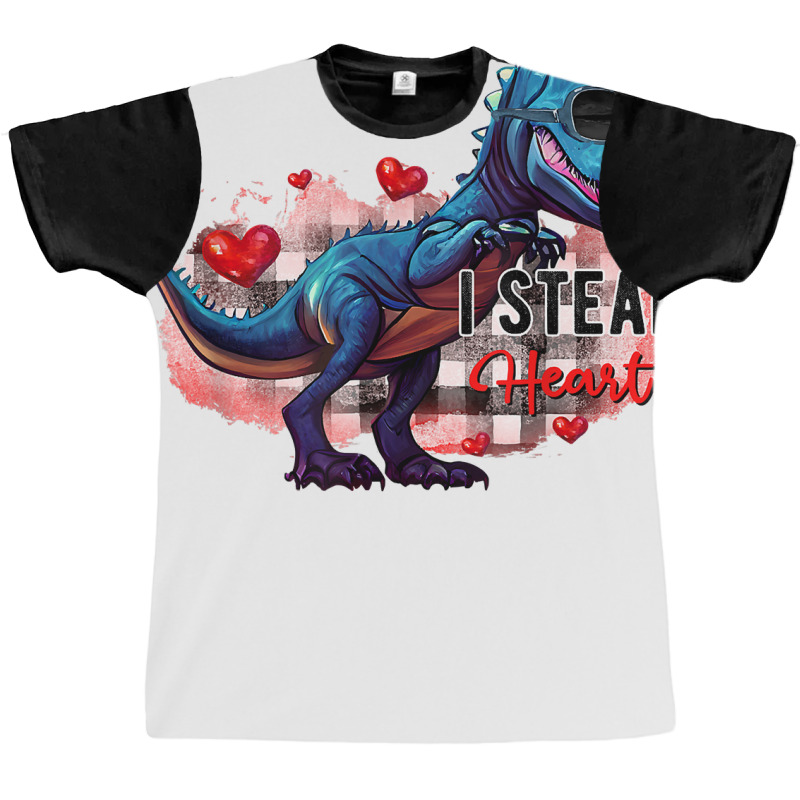 I Steal Heart Funny Dinosaur Valentines Day T Shirt Graphic T-shirt | Artistshot