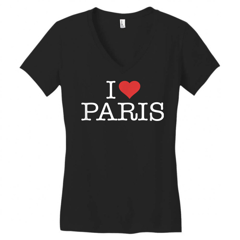 I Love Paris T Shirt Women's V-Neck T-Shirt by jessamynb4pru | Artistshot