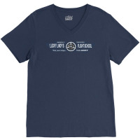 Lucky Lindys Flight School  T Red V-neck Tee | Artistshot