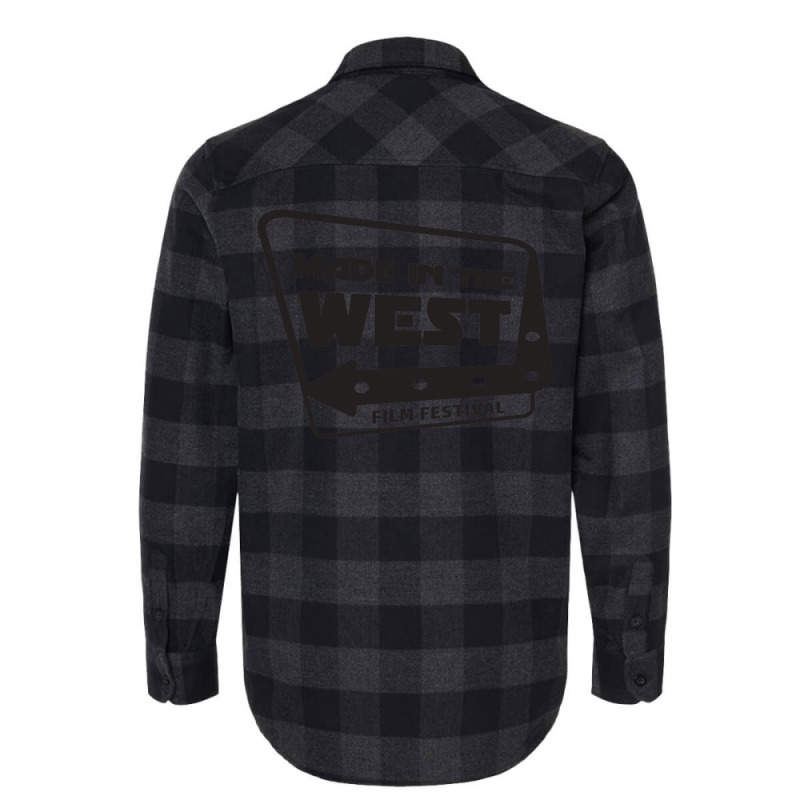 Made In The West Film Festival  Black On White  T Hipster Flannel Shirt | Artistshot