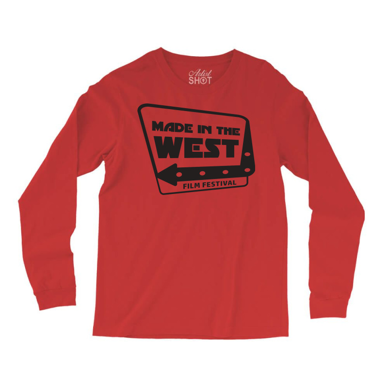 Made In The West Film Festival  Black On White  T Hipster Long Sleeve Shirts | Artistshot