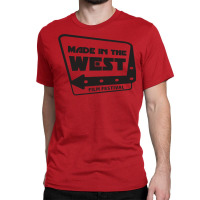 Made In The West Film Festival  Black On White  T Hipster Classic T-shirt | Artistshot