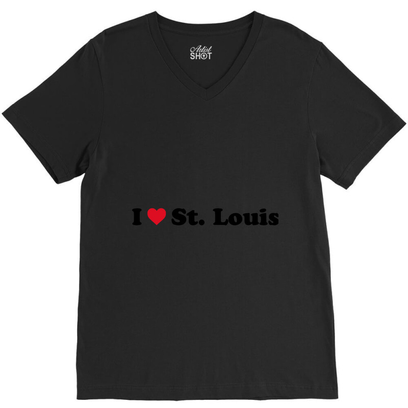 Limited Edition I Love St Louis V-Neck Tee by Box Bingham | Artistshot