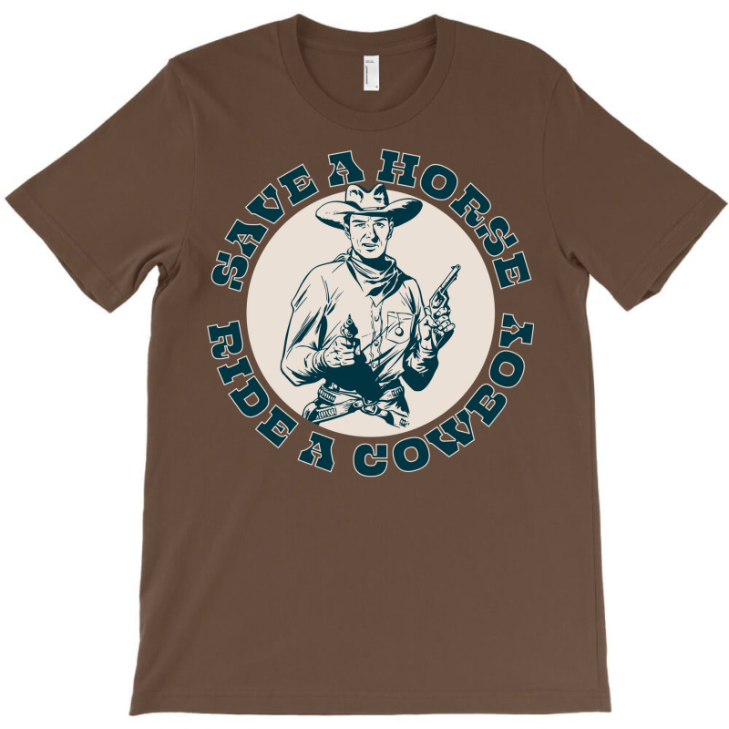 Save A Horse Ride A Cowboy   Love 80s T-Shirt by alheklupsm | Artistshot