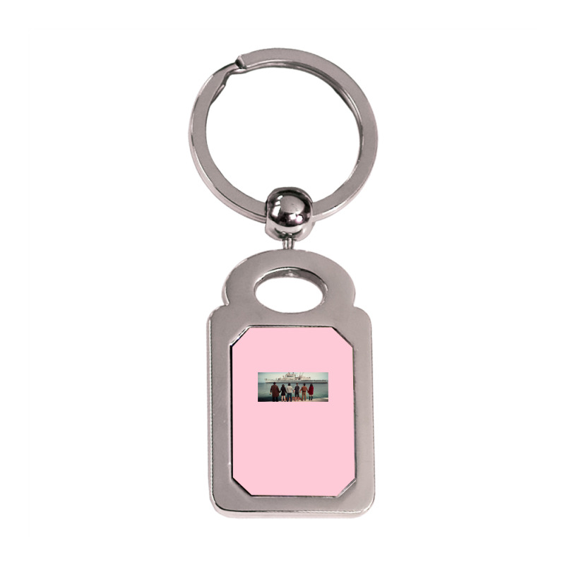 Lisola Delle Rose  T Music Silver Rectangle Keychain | Artistshot