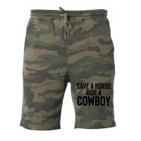 Save A Horse Ride Cowboy Gift For Joke Sarcastic   Travel Fleece Short | Artistshot