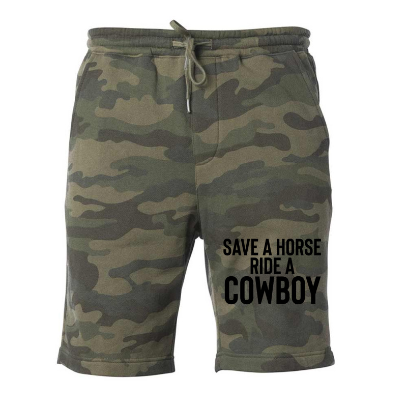 Save A Horse Ride Cowboy Gift For Joke Sarcastic   Travel Fleece Short by alheklupsm | Artistshot