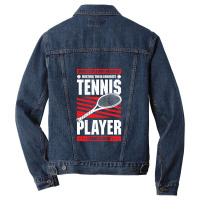 Tennis Dad Sport Father Gift Men Denim Jacket | Artistshot