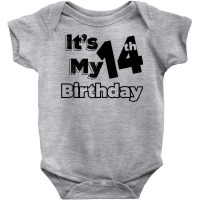 I´m Fourteen Years Old And It´s My 14th Birthday T Shirt Baby Bodysuit | Artistshot