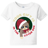 Hot Trend Your Christmas Is In The Litter Box Cat Christmas Baby Tee | Artistshot