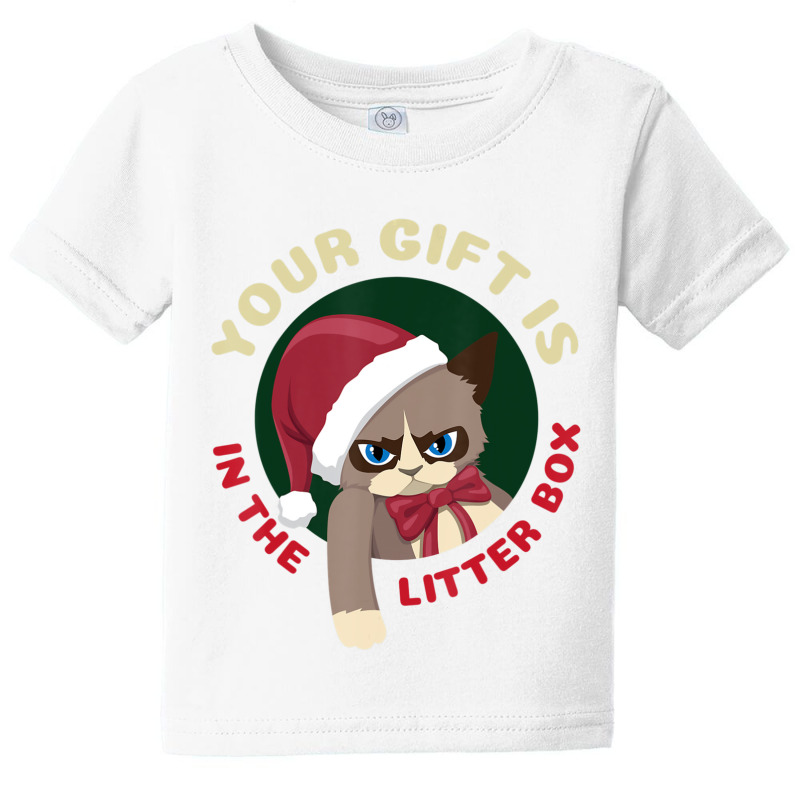 Hot Trend Your Christmas Is In The Litter Box Cat Christmas Baby Tee by Pannell Quintero | Artistshot