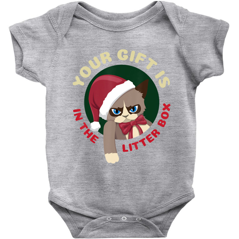 Hot Trend Your Christmas Is In The Litter Box Cat Christmas Baby Bodysuit by Pannell Quintero | Artistshot