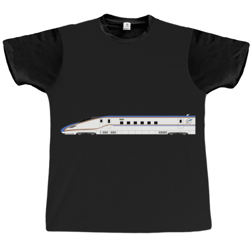 Shinkansen E7 Series Side View Graphic T-shirt | Artistshot