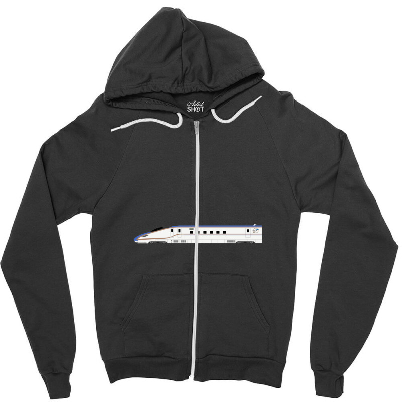 Shinkansen E7 Series Side View Zipper Hoodie | Artistshot