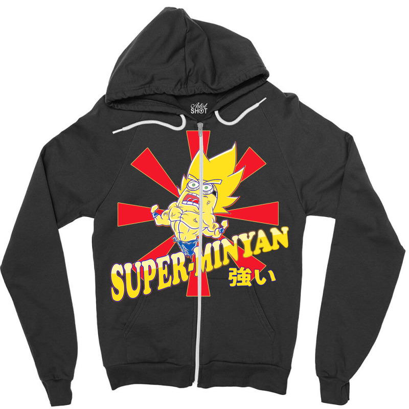 Super Minyan Zipper Hoodie by dozetaviraf | Artistshot