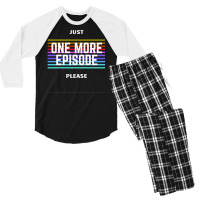 One More Episode  T Blue Men's 3/4 Sleeve Pajama Set | Artistshot