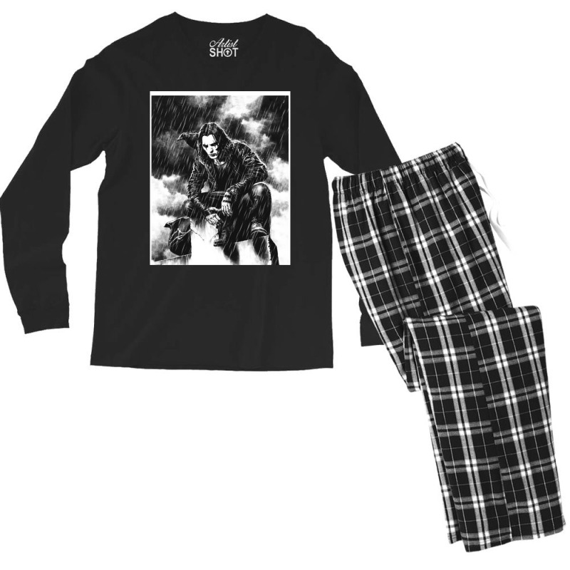 The Dark Man Crow Raven Leader Men's Long Sleeve Pajama Set | Artistshot