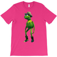 Shaelin Janae Cowboy Kermit   Green Blue Aesthetic T-shirt | Artistshot