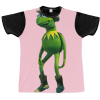 Shaelin Janae Cowboy Kermit   Green Blue Aesthetic Graphic T-shirt | Artistshot