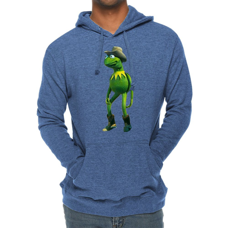 Shaelin Janae Cowboy Kermit   Green Blue Aesthetic Lightweight Hoodie by alheklupsm | Artistshot