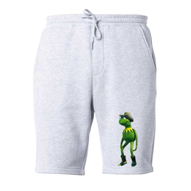 Shaelin Janae Cowboy Kermit   Green Blue Aesthetic Fleece Short by alheklupsm | Artistshot