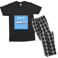 Shinkansen N700a Series Side View Framed Men's T-shirt Pajama Set | Artistshot