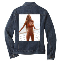 Sexually Attractive Girl Ladies Denim Jacket | Artistshot