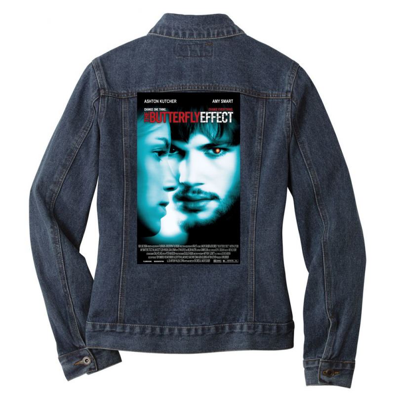 The Butterfly Effect Poster  T Blue Ladies Denim Jacket by afriyamasda4 | Artistshot