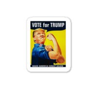 Donald Trump Rosie The Riveter 2016 Build A Wall Sticker | Artistshot