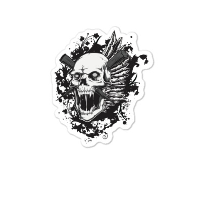 Sealed Vampire Skull Sticker Designed By Icang Waluyo
