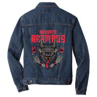 Hot Trend Naughty Krampus Men Denim Jacket | Artistshot