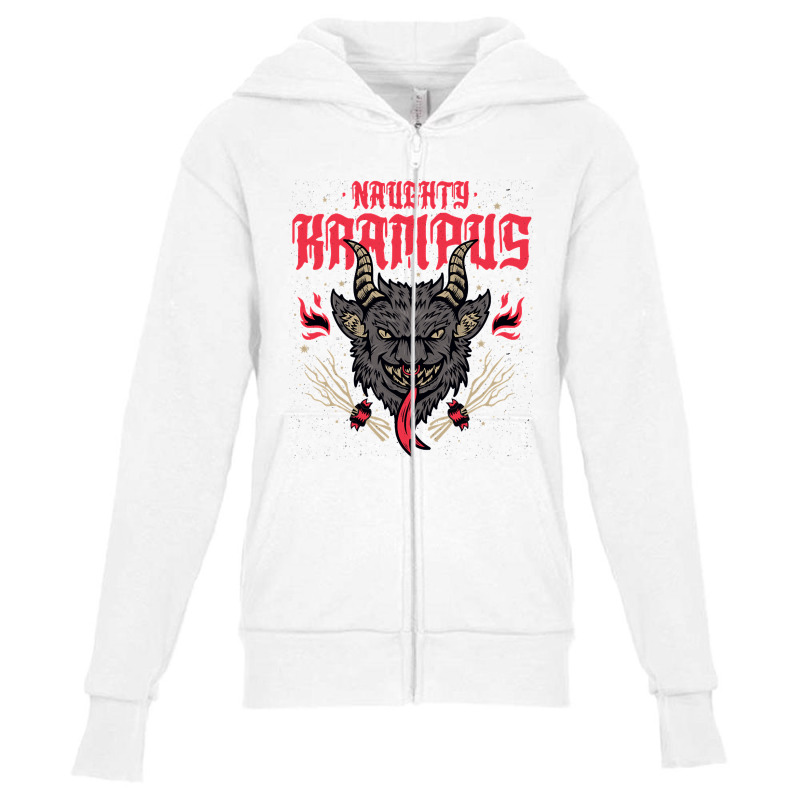 Hot Trend Naughty Krampus Youth Zipper Hoodie by Rios Arevalo | Artistshot