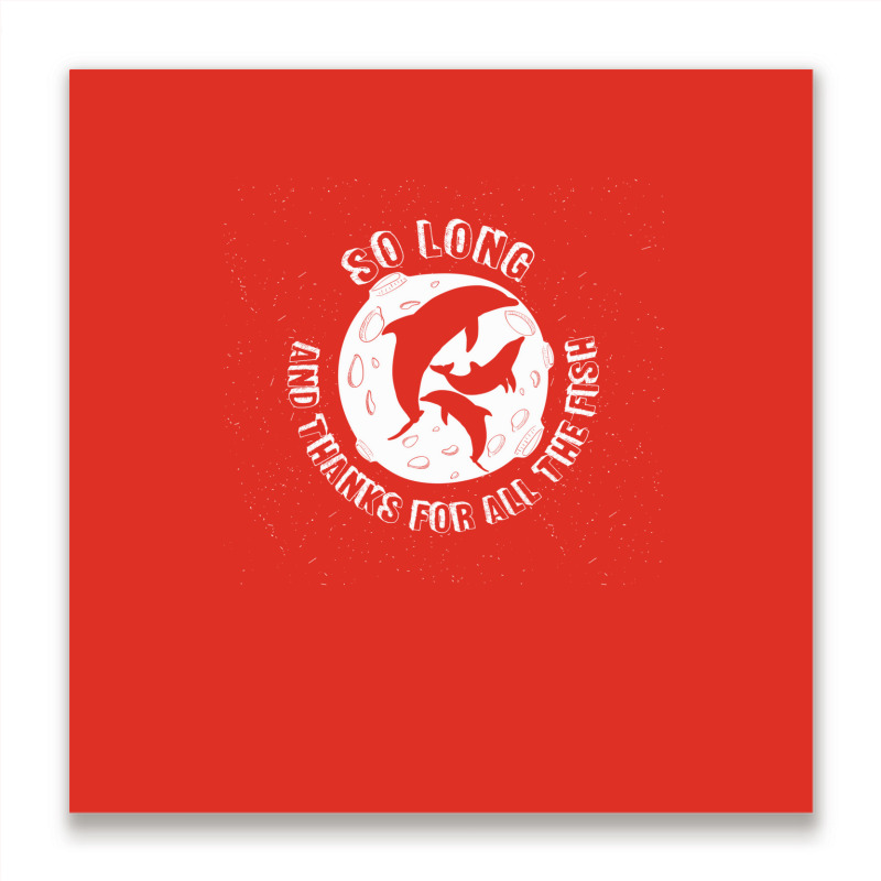 So Long  T Blue Metal Print Square | Artistshot