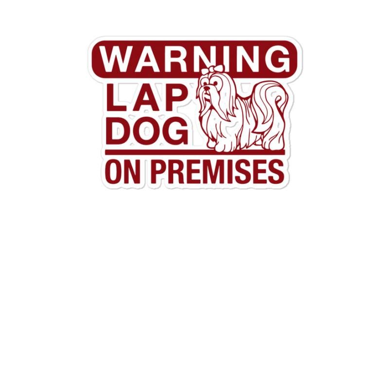 Lap Dog Warning Sticker | Artistshot