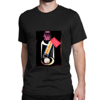 An Analgesic Pill In A Medicine Bottle Colour Lithograph Classic T-shirt | Artistshot