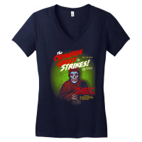 The Crimson Ghost Strikes  T Trending Women's V-neck T-shirt | Artistshot