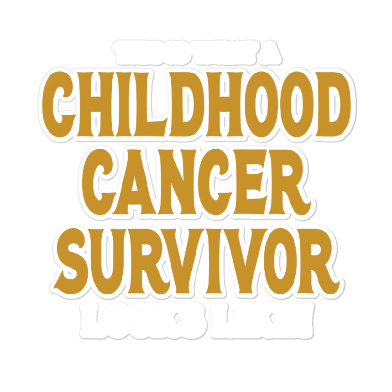 Never Underestimate The Strength Of A Childhood Cancer Warrior Sticker | Artistshot