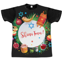 Limited Edition Happy Rosh Hashanah - Shana Tova! Autumn New Year Jewi Graphic T-shirt | Artistshot