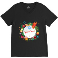 Limited Edition Happy Rosh Hashanah - Shana Tova! Autumn New Year Jewi V-neck Tee | Artistshot