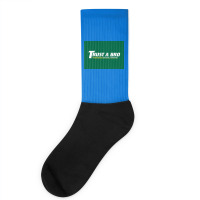 Trust A Bro Moving Company Poster Humor Socks | Artistshot