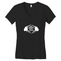 Every Superhero Needs A Sidekick 3 Women's V-neck T-shirt | Artistshot