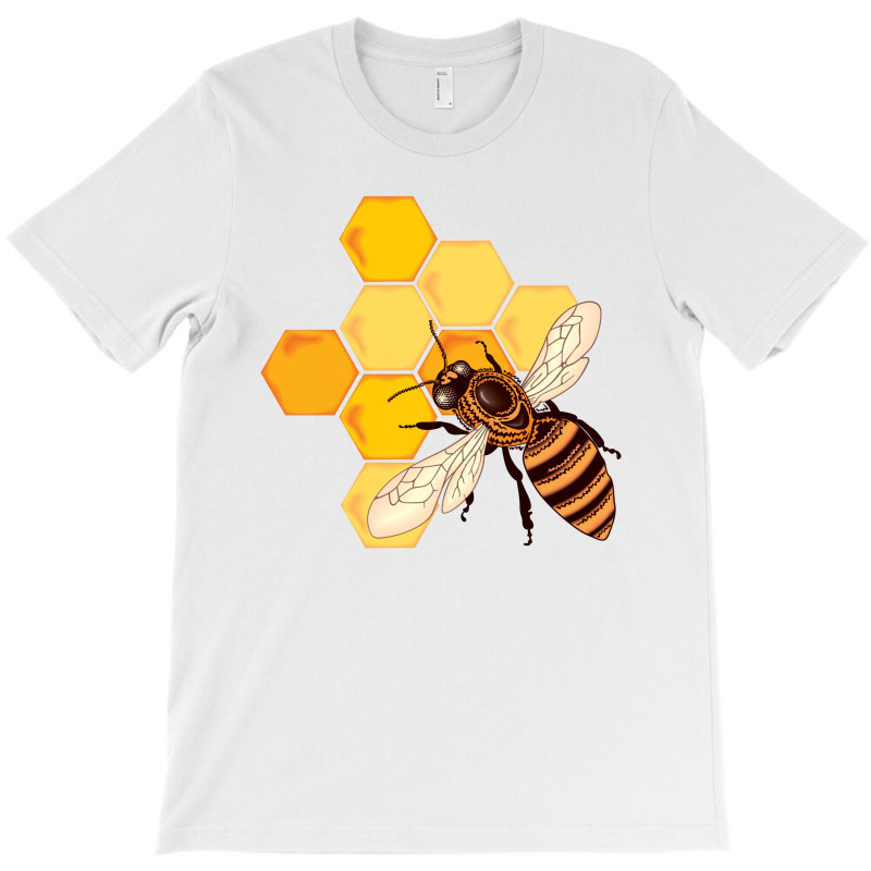 Custom Honey Bee T-shirt By Usr - Artistshot