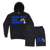 Weird Mom Build Character Rainbow Mothers Day Vintage Hoodie And Short Set | Artistshot