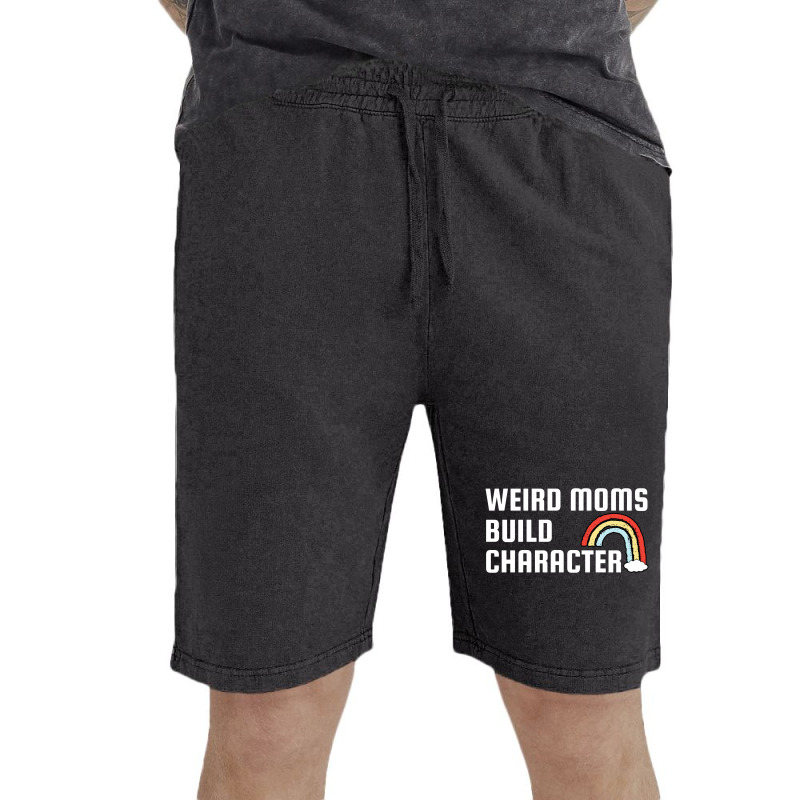 Weird Mom Build Character Rainbow Mothers Day Vintage Short | Artistshot