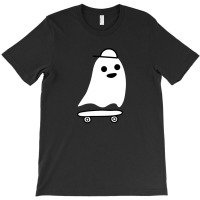 Skateboarding Ghost Cute Spooky Skating T-shirt | Artistshot