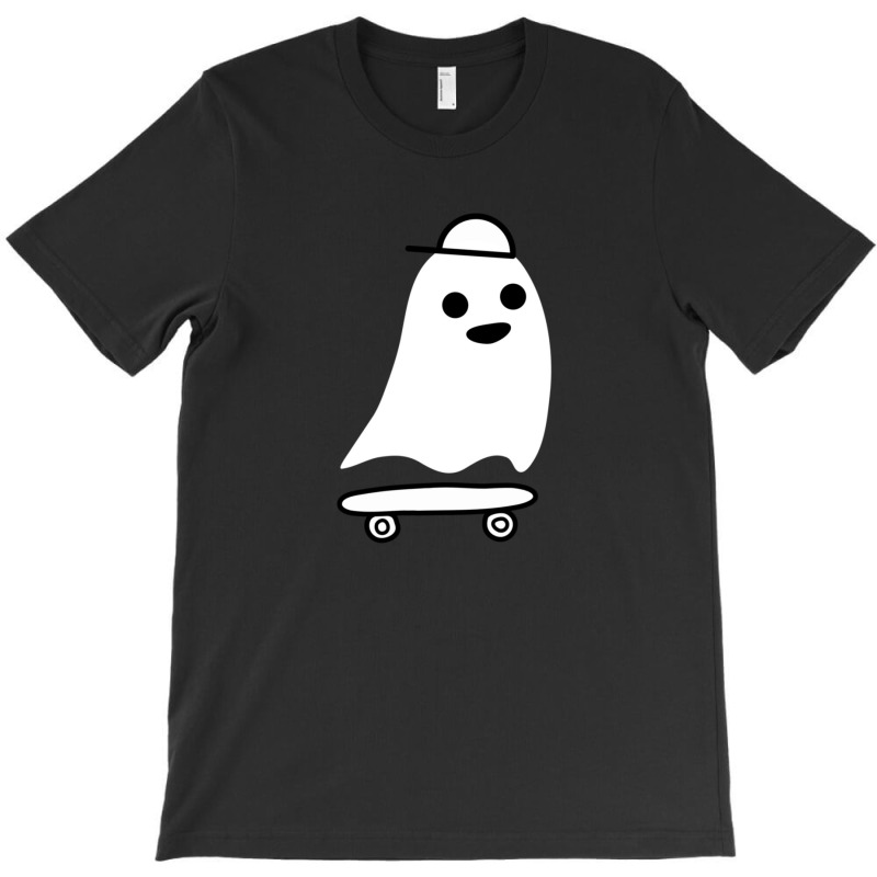 Skateboarding Ghost Cute Spooky Skating T-shirt | Artistshot